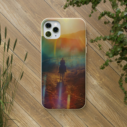 Horse rider cinematic Biodegradable Phone Case | iPhone / Samsung