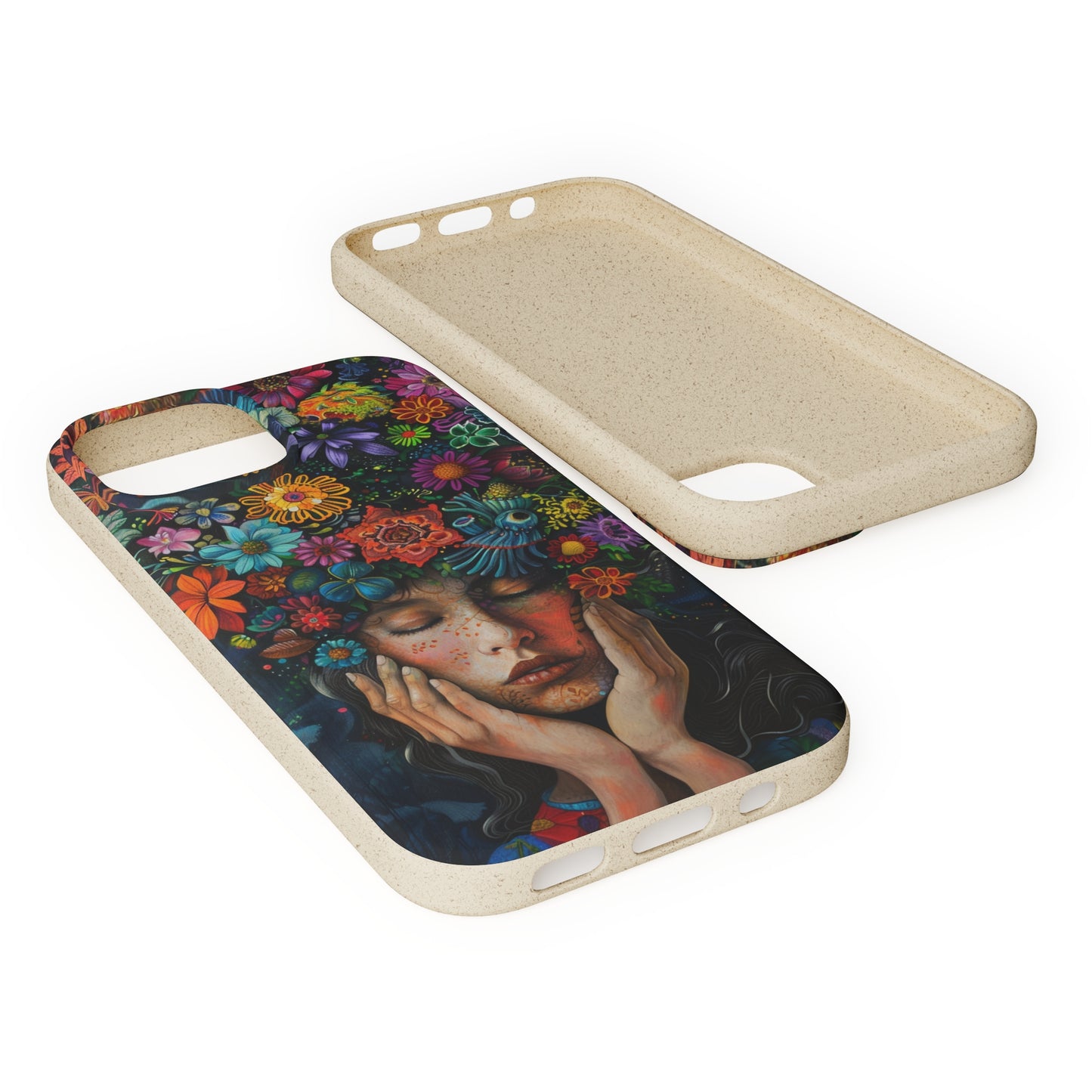 Flower woman Biodegradable Phone Case | iPhone / Samsung