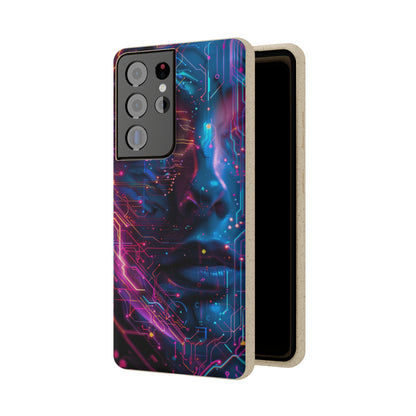 Cyberpunk woman Biodegradable Phone Case | iPhone / Samsung