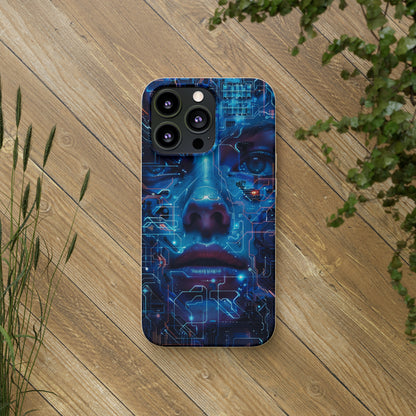 Cyberpunk woman Biodegradable Phone Case | iPhone / Samsung