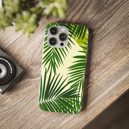 Green Leaves Pattern Phone Case | iPhone / Samsung