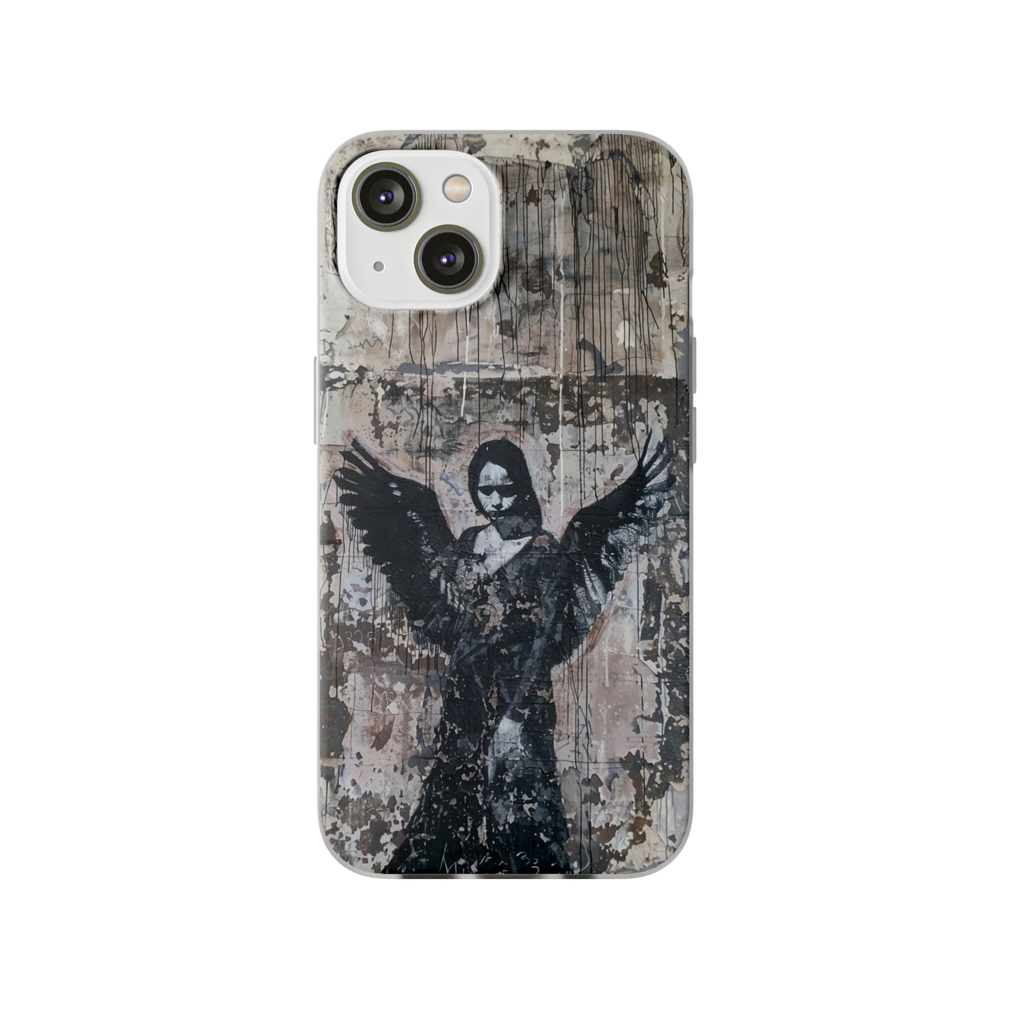 Vhils inspired Gothic Dark Angel Phone Case