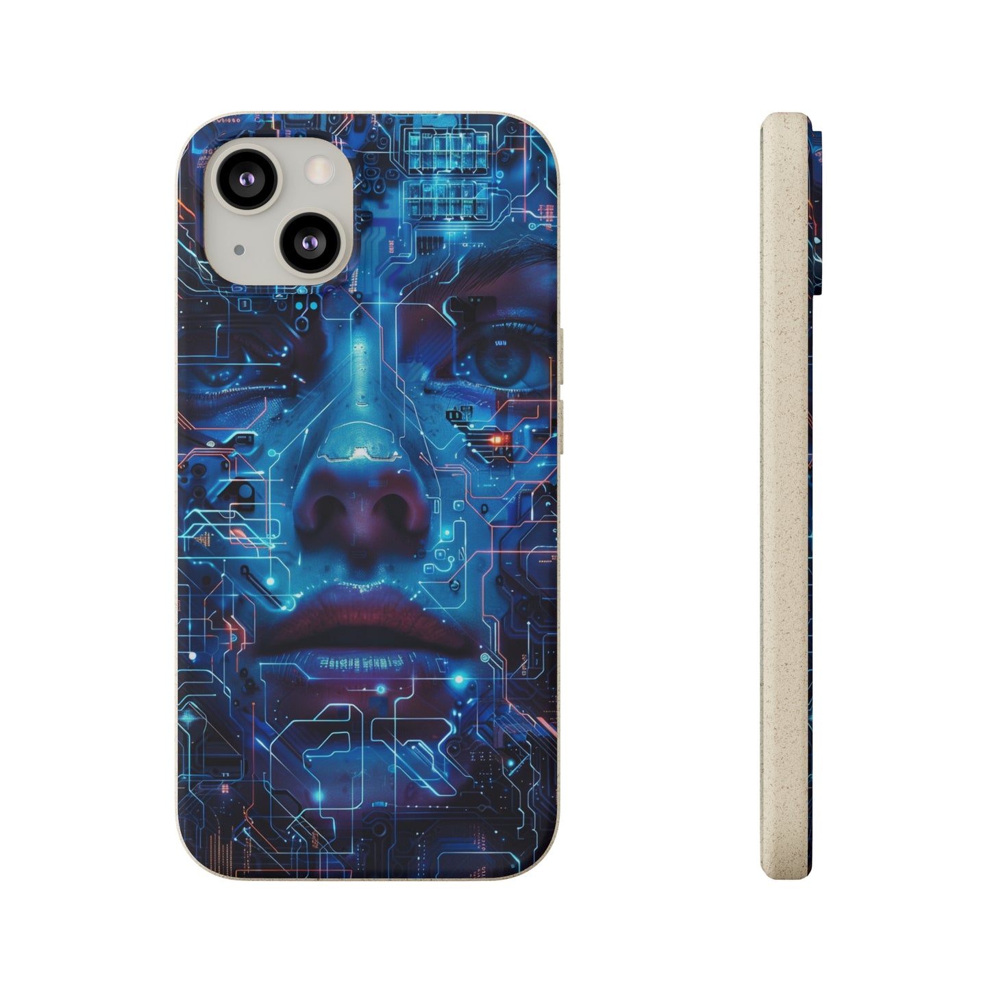 Cyberpunk woman Biodegradable Phone Case | iPhone / Samsung