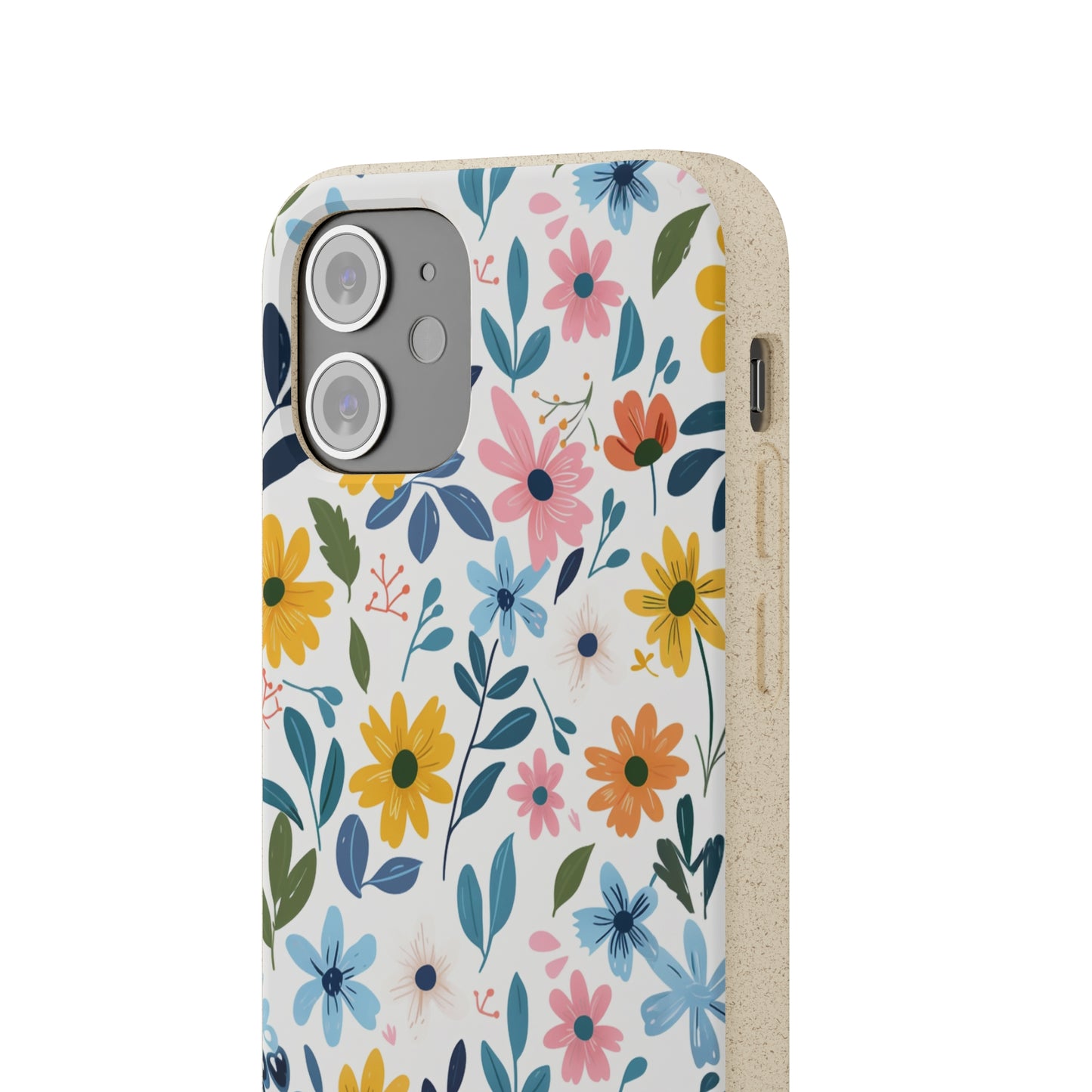 Pastel Flowers Biodegradable Phone Case | iPhone / Samsung