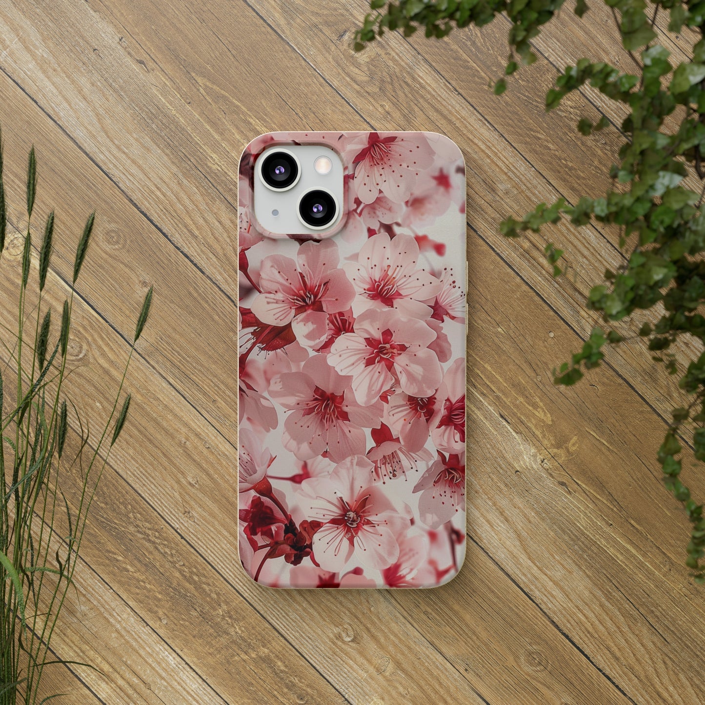 Pink Flowers Biodegradable Phone Case | iPhone / Samsung