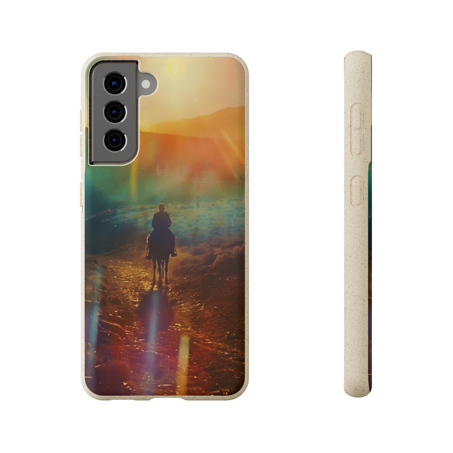 Horse rider cinematic Biodegradable Phone Case | iPhone / Samsung