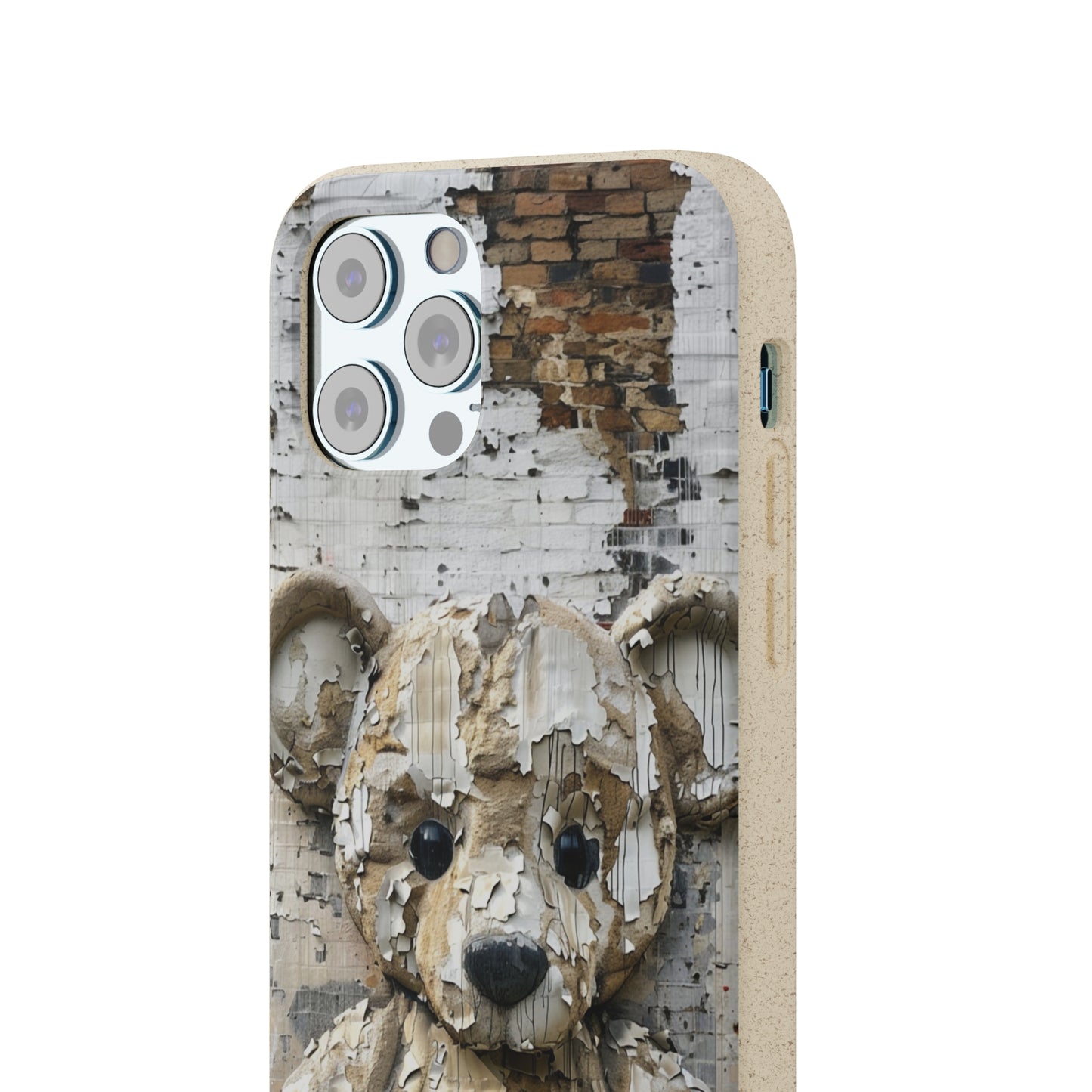 Vhils inspired Teddy Bear Biodegradable Phone Case | iPhone / Samsung