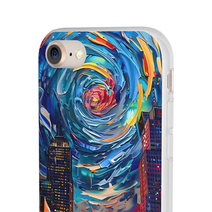 Van Gogh inspired City scene | iPhone/Samsung | Slimline Phone Case