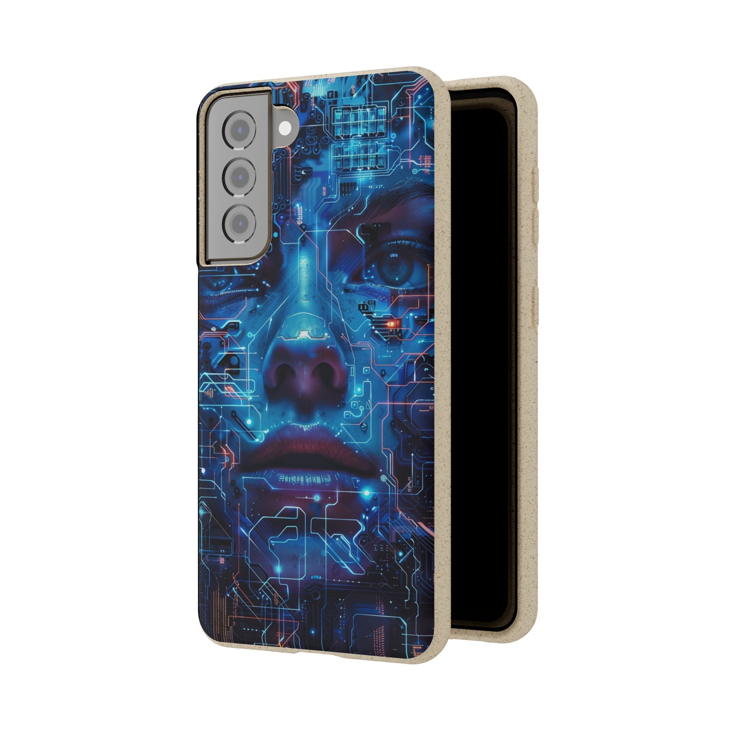 Cyberpunk woman Biodegradable Phone Case | iPhone / Samsung