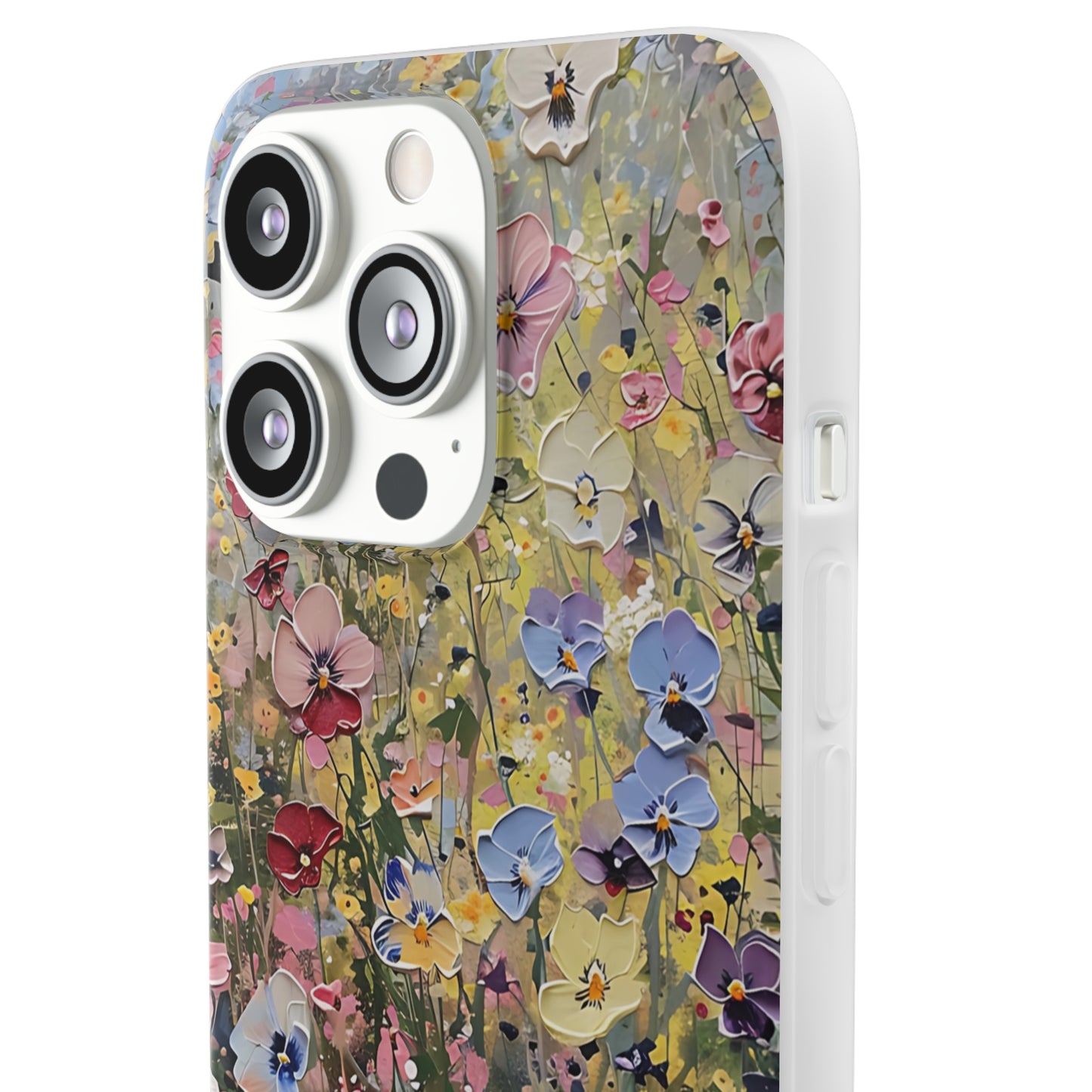 Damien Hirst Inspired Oil on Canvas Flowers | iPhone/Samsung | Slimline Phone Case