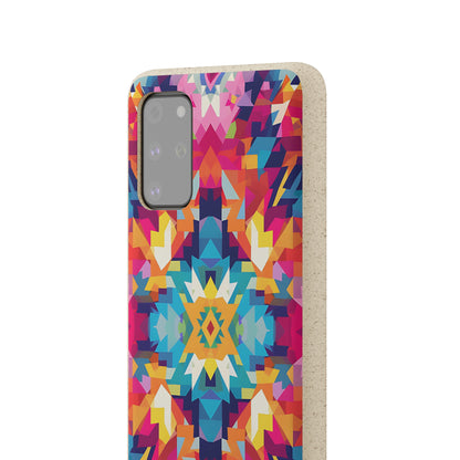 Bold, colourful pattern Biodegradable Phone Case | iPhone / Samsung