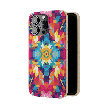 Bold, colourful pattern Biodegradable Phone Case | iPhone / Samsung