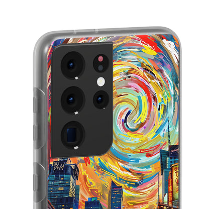 Van Gogh inspired City scene | iPhone/Samsung | Slimline Phone Case