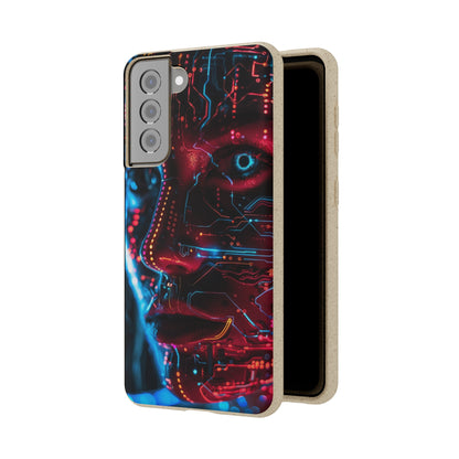 Cyberpunk woman Biodegradable Phone Case | iPhone / Samsung