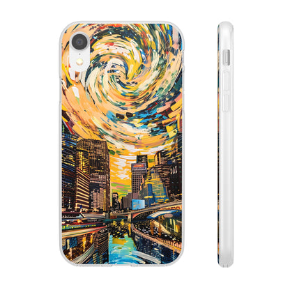 Van Gogh inspired City scene | iPhone/Samsung | Slimline Phone Case