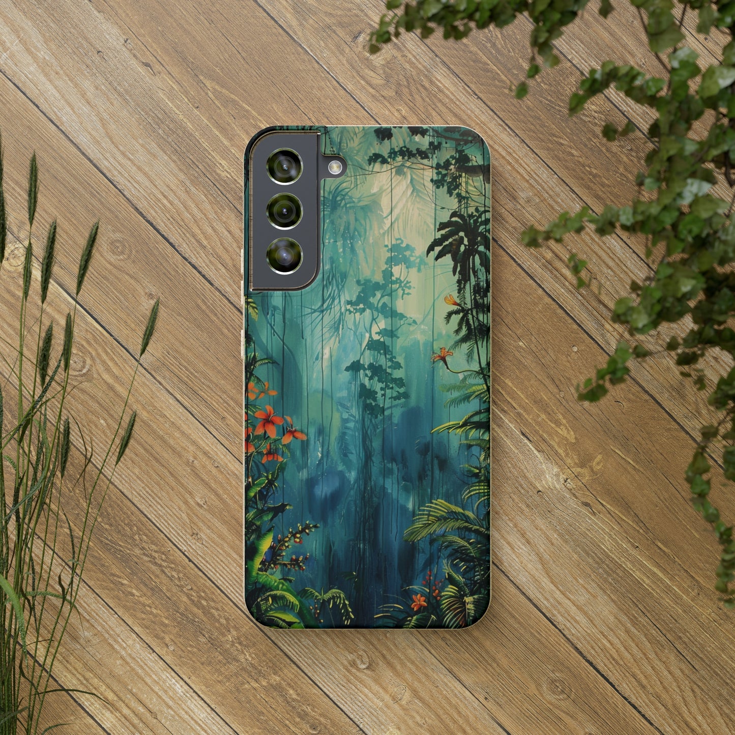 Rain Forest Clearing Scene Biodegradable Phone Case | iPhone / Samsung