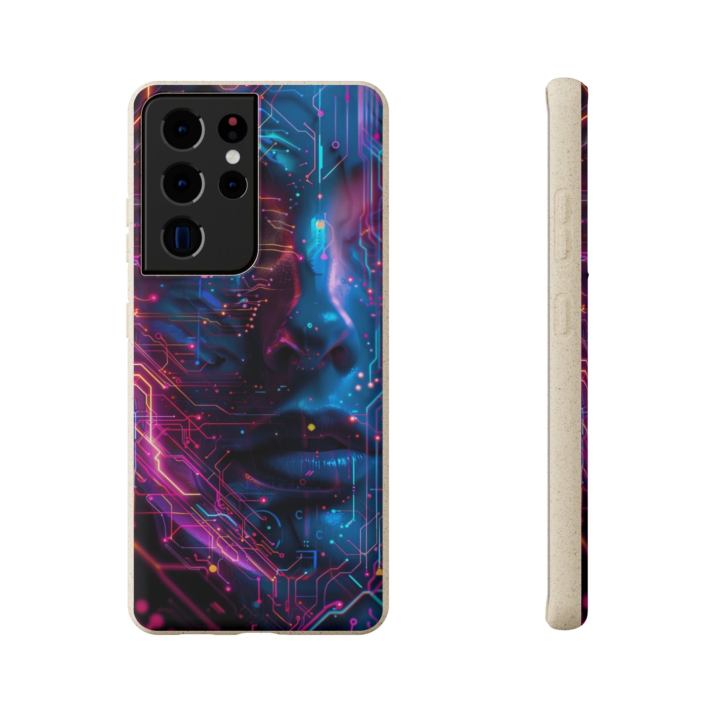 Cyberpunk woman Biodegradable Phone Case | iPhone / Samsung