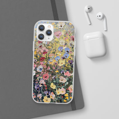 Damien Hirst Inspired Oil on Canvas Flowers | iPhone/Samsung | Slimline Phone Case