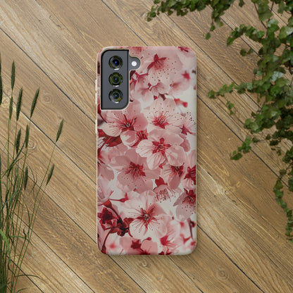 Pink Flowers Biodegradable Phone Case | iPhone / Samsung