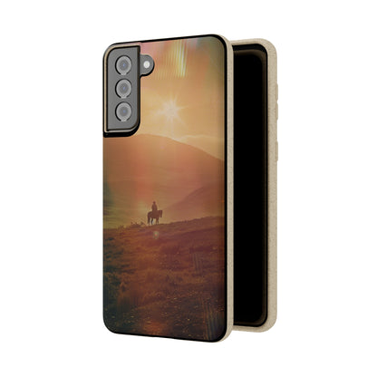 Horse rider cinematic Biodegradable Phone Case | iPhone / Samsung