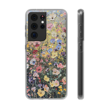 Damien Hirst Inspired Oil on Canvas Flowers | iPhone/Samsung | Slimline Phone Case