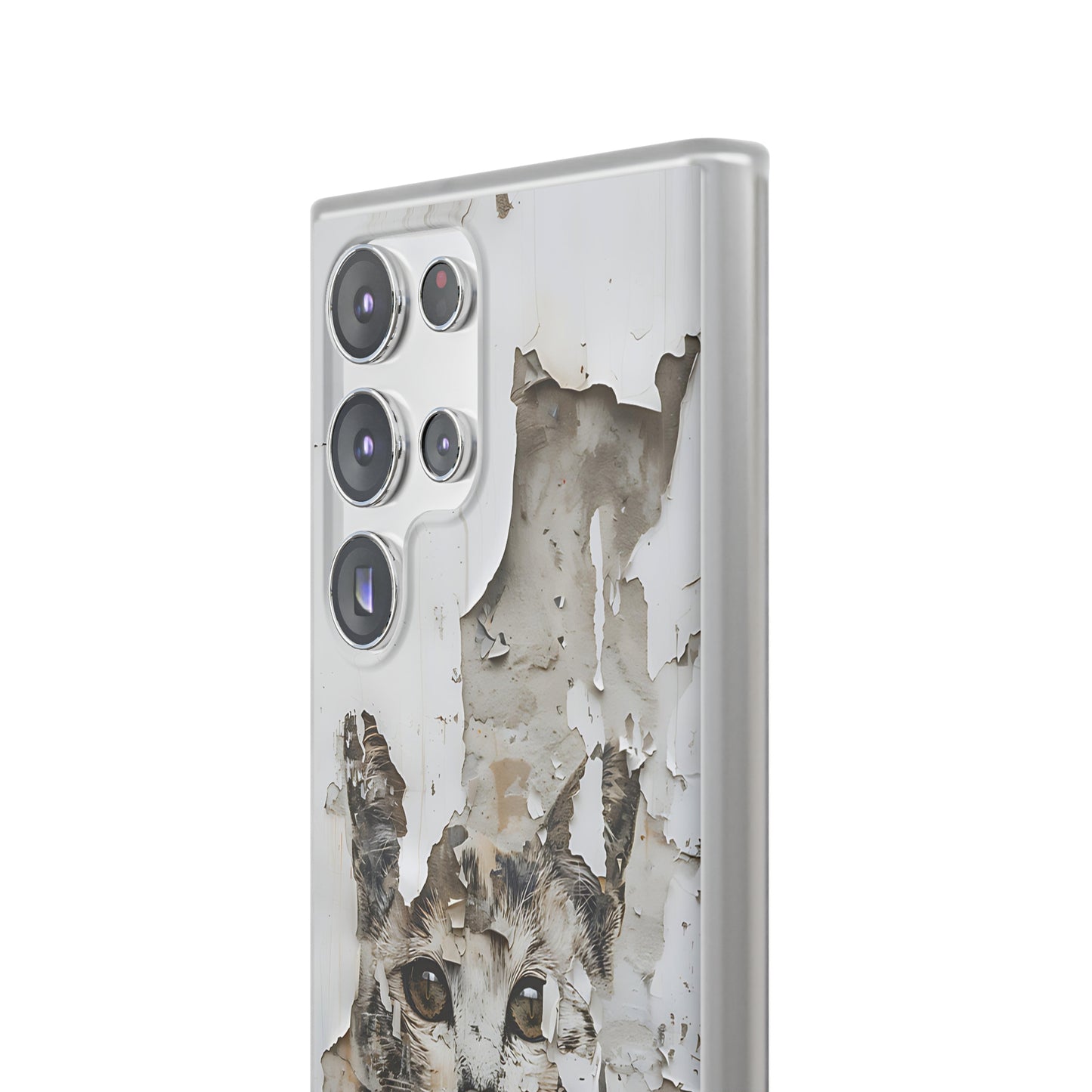 Vhils inspired grafitti Cat Phone Case