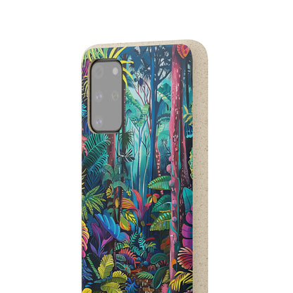 Colourful Rain Forest Biodegradable Phone Case | iPhone / Samsung