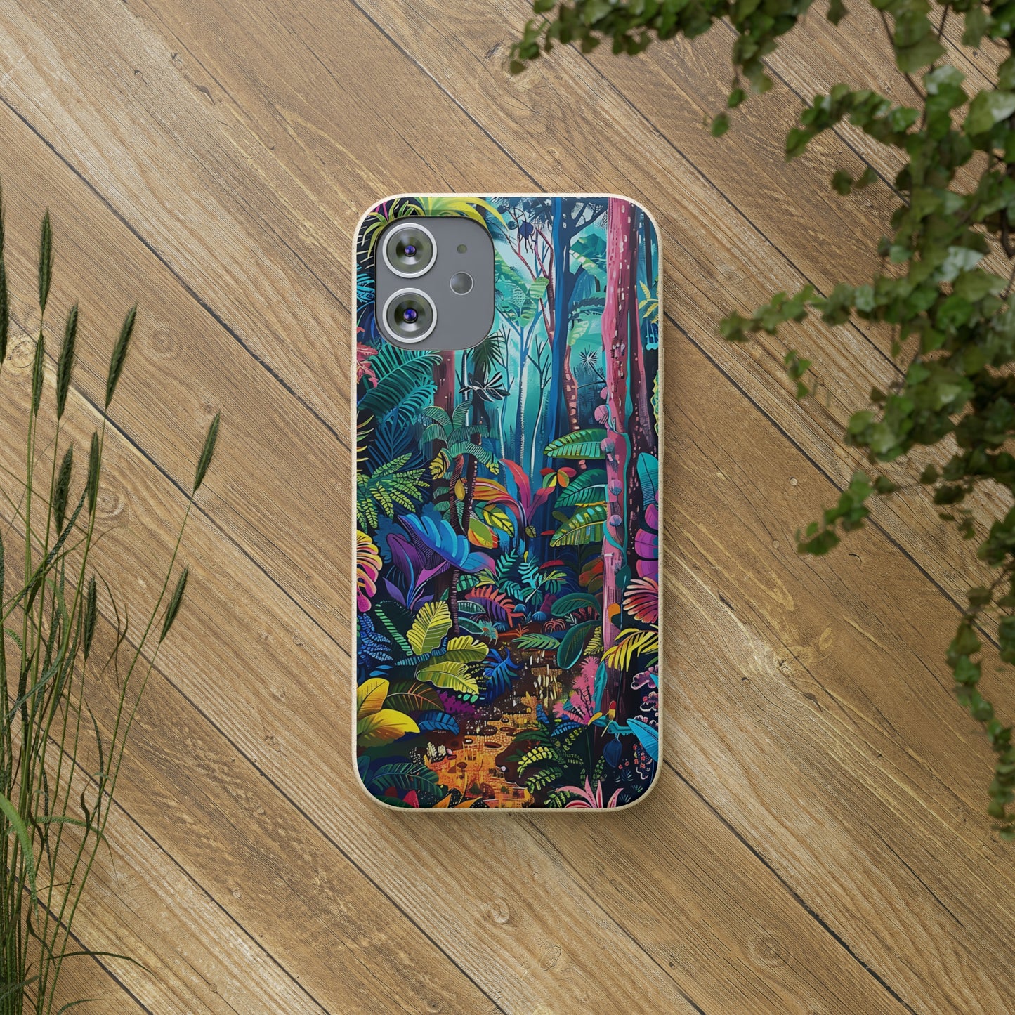 Colourful Rain Forest Biodegradable Phone Case | iPhone / Samsung