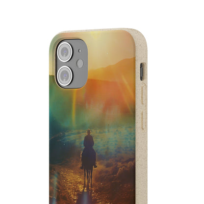 Horse rider cinematic Biodegradable Phone Case | iPhone / Samsung