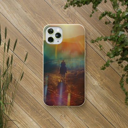 Horse rider cinematic Biodegradable Phone Case | iPhone / Samsung