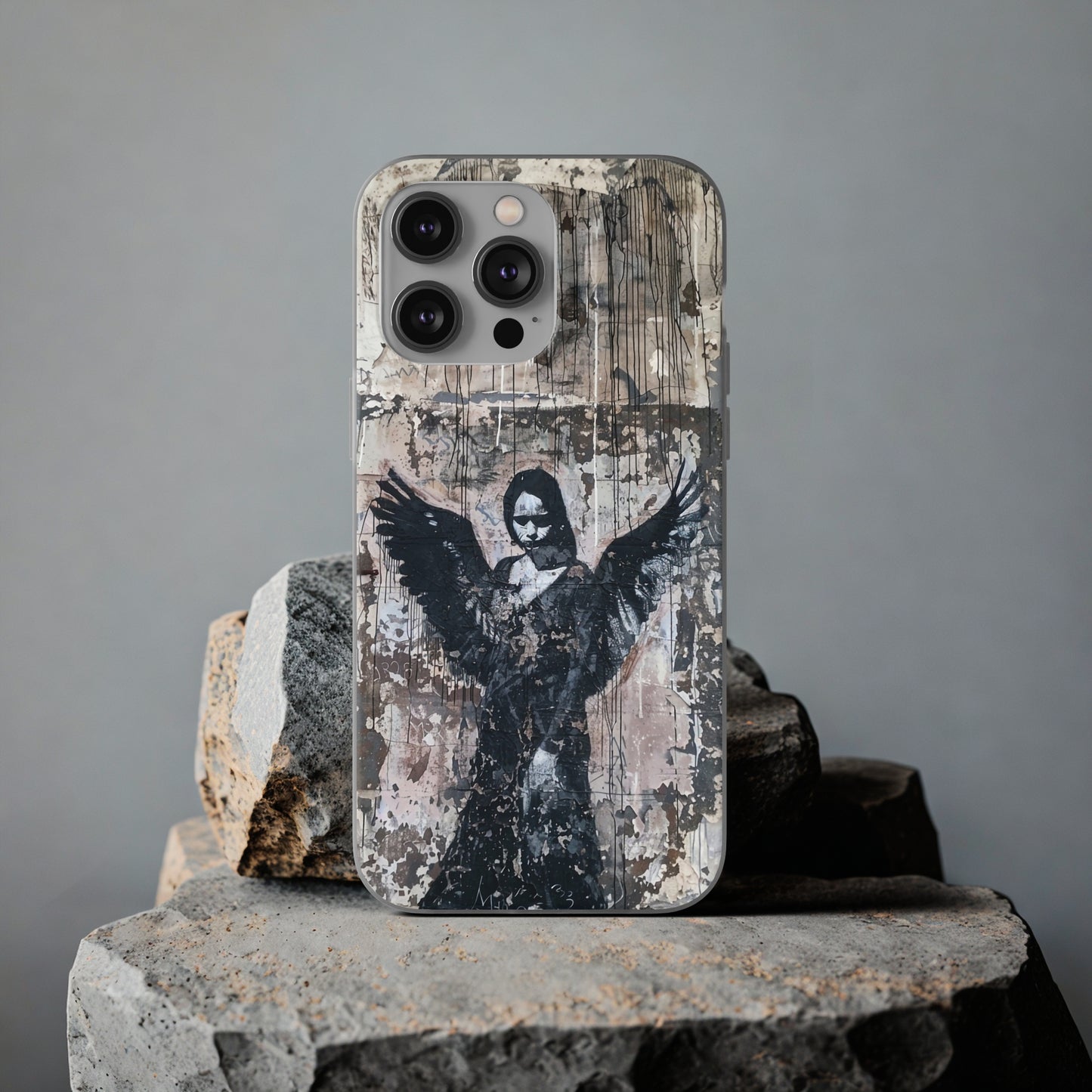 Vhils inspired Gothic Dark Angel Phone Case