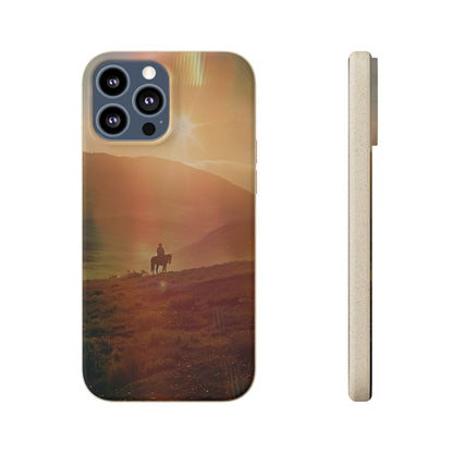 Horse rider cinematic Biodegradable Phone Case | iPhone / Samsung