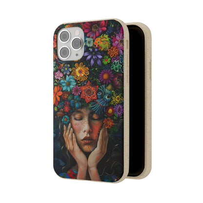 Flower woman Biodegradable Phone Case | iPhone / Samsung