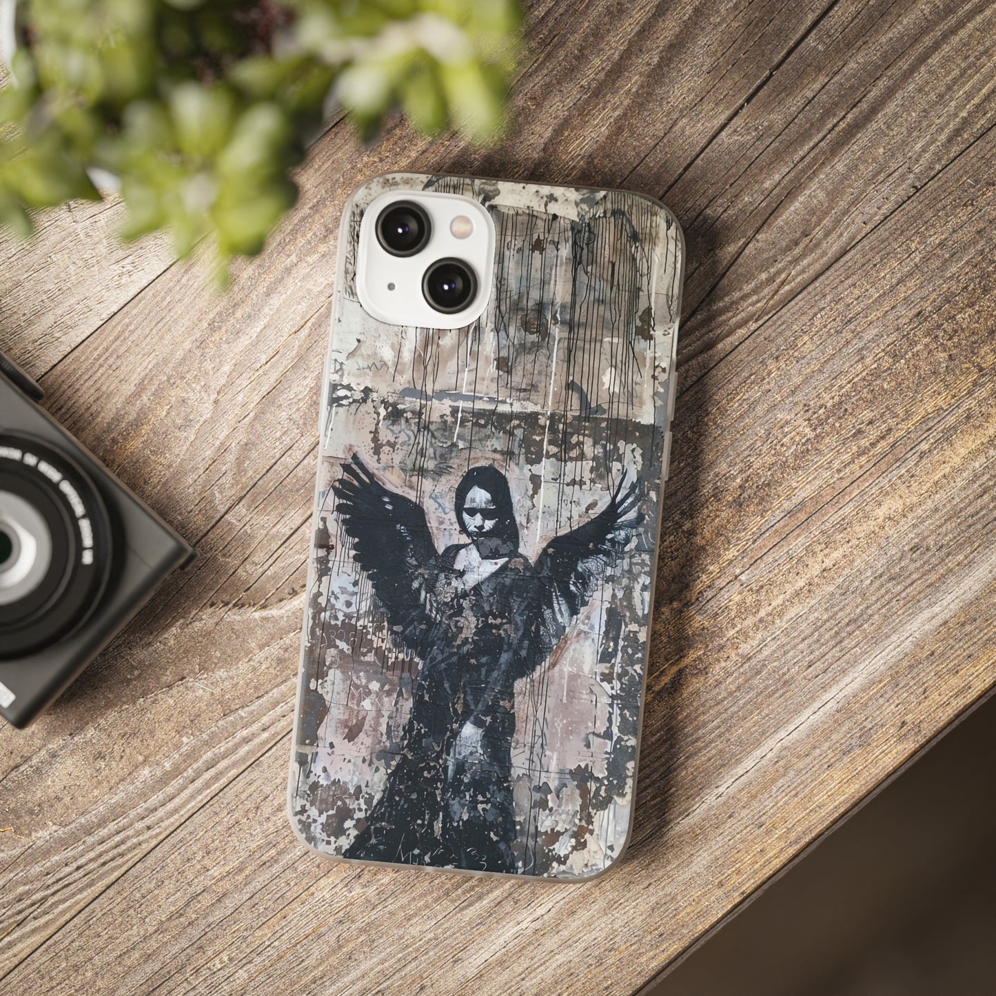 Vhils inspired Gothic Dark Angel Phone Case