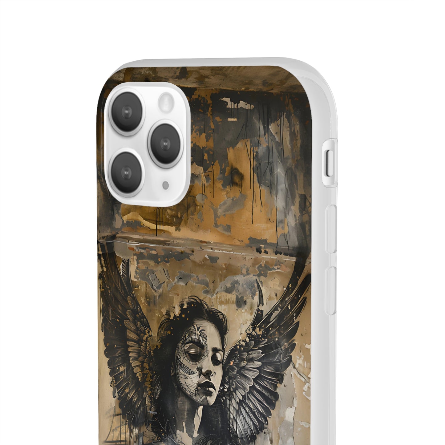 Vhils inspired Gothic Woman Phone Case