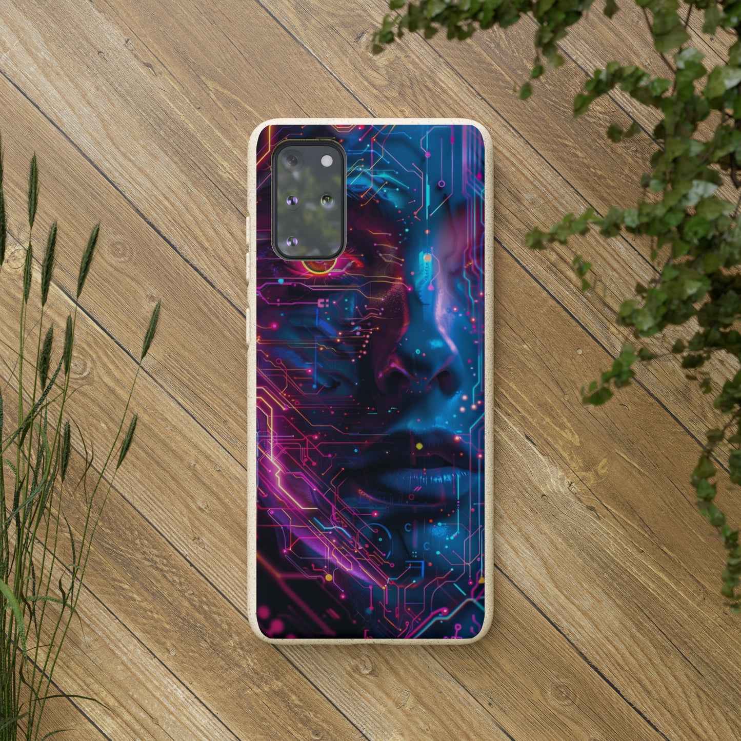 Cyberpunk woman Biodegradable Phone Case | iPhone / Samsung