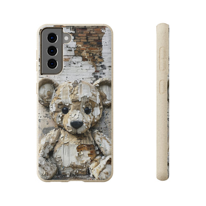 Vhils inspired Teddy Bear Biodegradable Phone Case | iPhone / Samsung