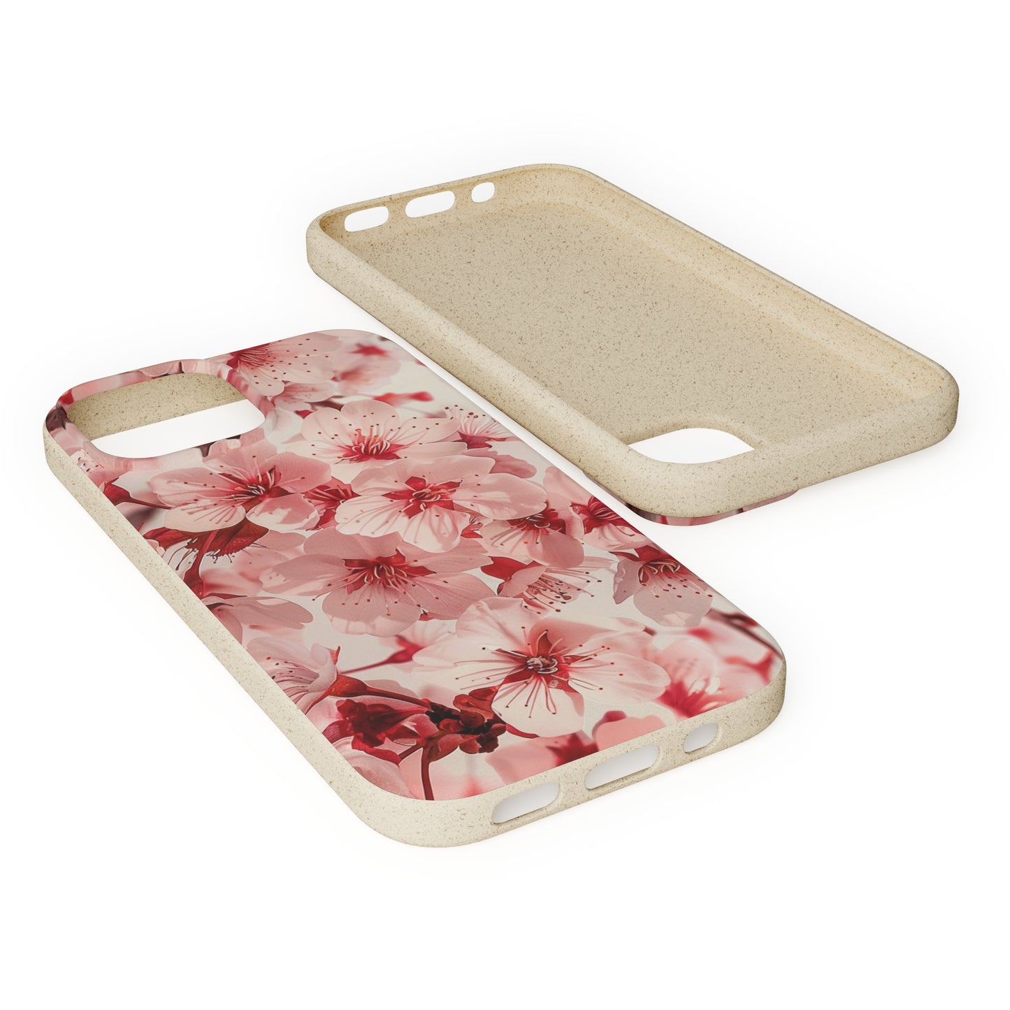 Pink Flowers Biodegradable Phone Case | iPhone / Samsung