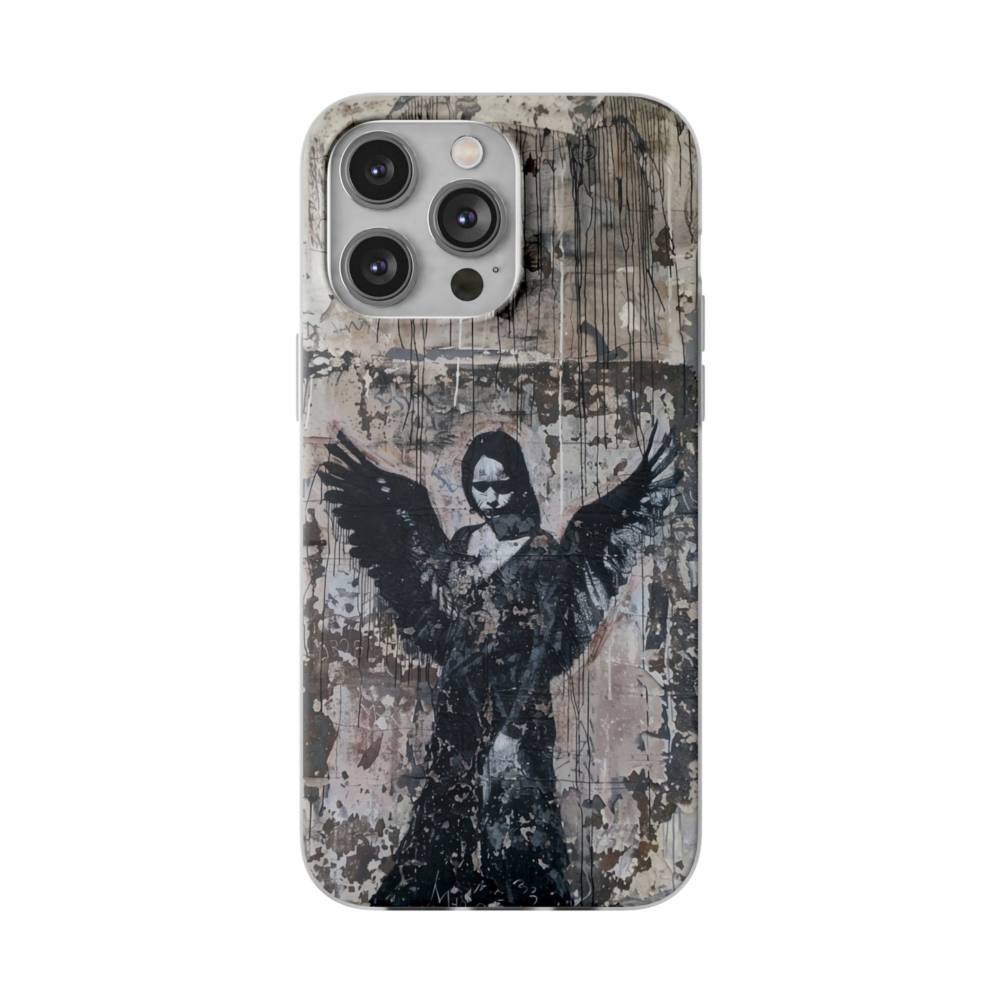 Vhils inspired Gothic Dark Angel Phone Case