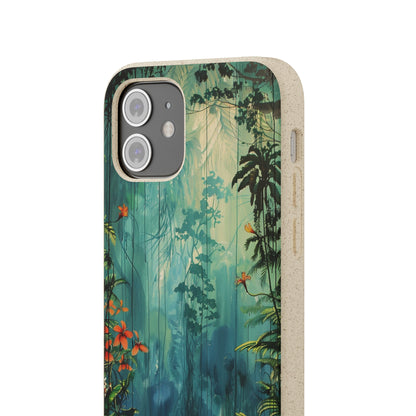 Rain Forest Clearing Scene Biodegradable Phone Case | iPhone / Samsung