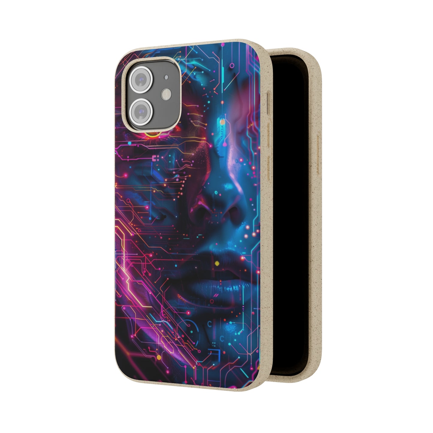 Cyberpunk woman Biodegradable Phone Case | iPhone / Samsung