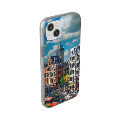 Lego style street scene protective phone case