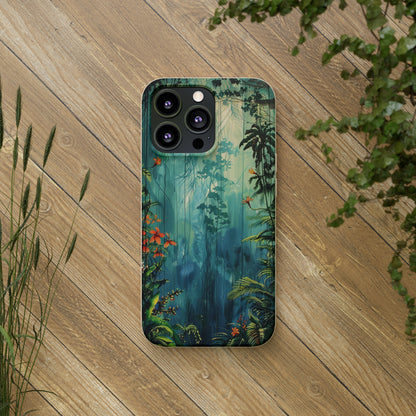 Rain Forest Clearing Scene Biodegradable Phone Case | iPhone / Samsung