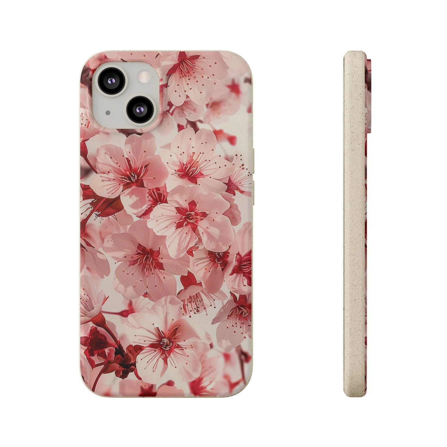 Pink Flowers Biodegradable Phone Case | iPhone / Samsung