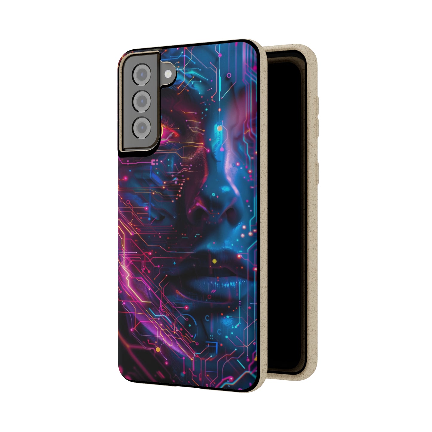 Cyberpunk woman Biodegradable Phone Case | iPhone / Samsung