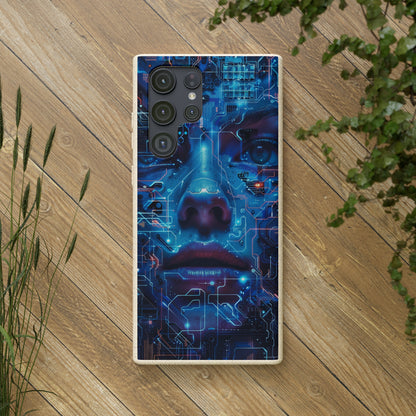 Cyberpunk woman Biodegradable Phone Case | iPhone / Samsung