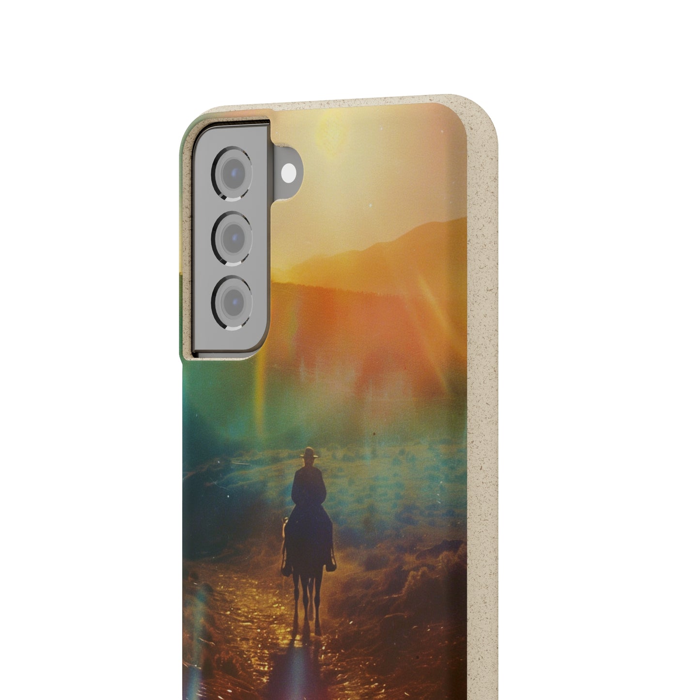 Horse rider cinematic Biodegradable Phone Case | iPhone / Samsung