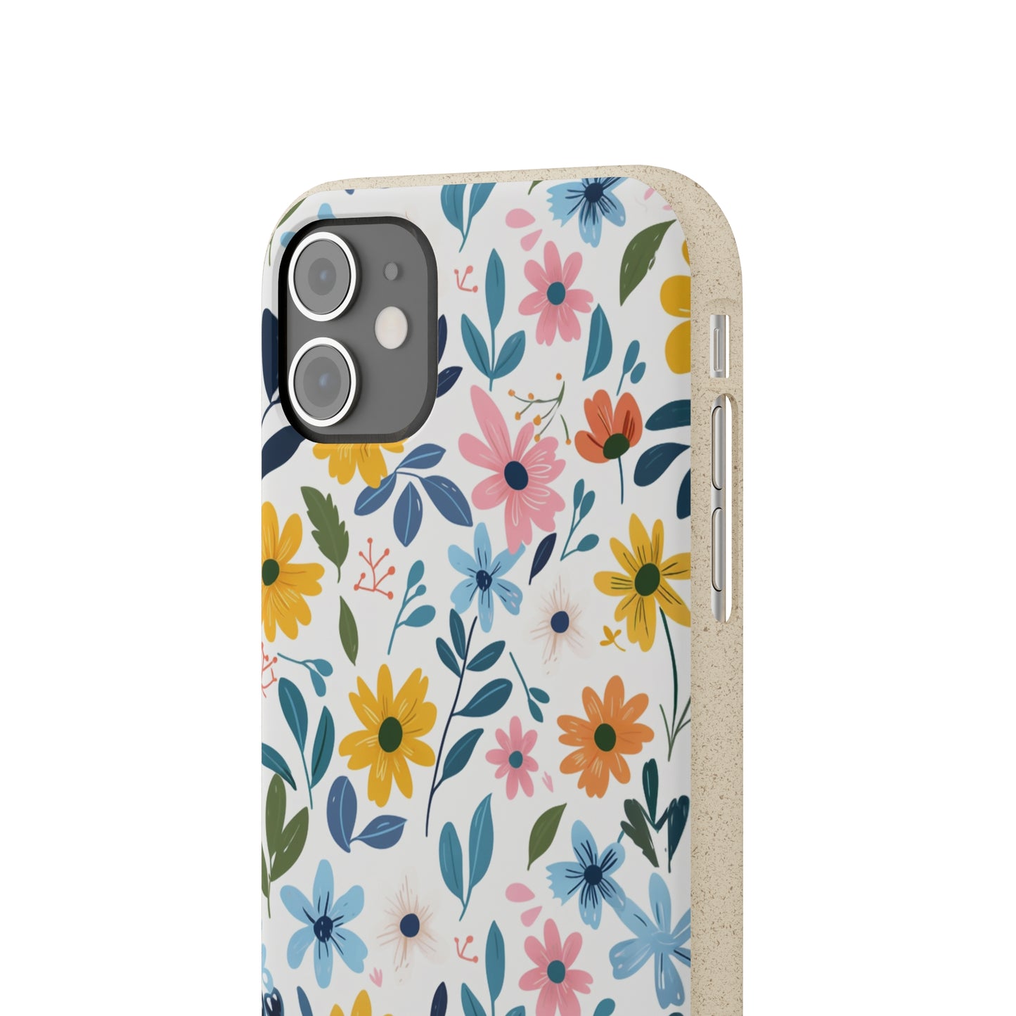 Pastel Flowers Biodegradable Phone Case | iPhone / Samsung