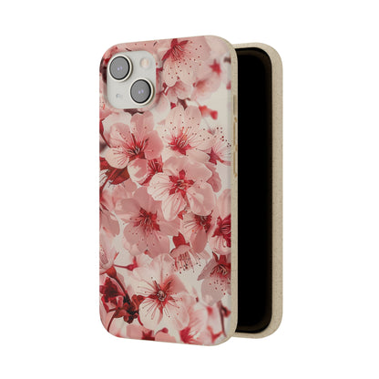 Pink Flowers Biodegradable Phone Case | iPhone / Samsung