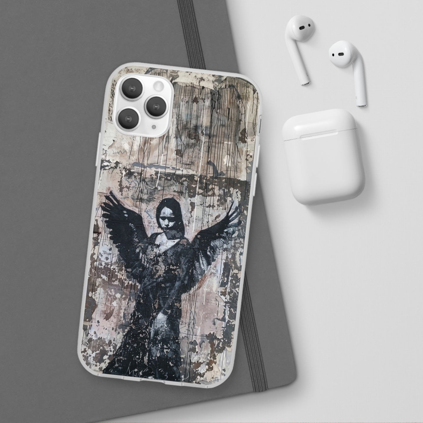 Vhils inspired Gothic Dark Angel Phone Case